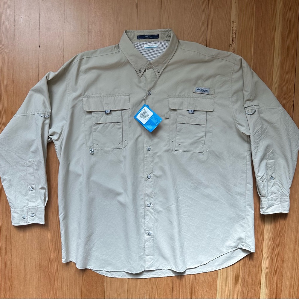 Columbia Bahama ii Long Sleeve Shirt Men’s XXL Omni-Shade PFG NWT!